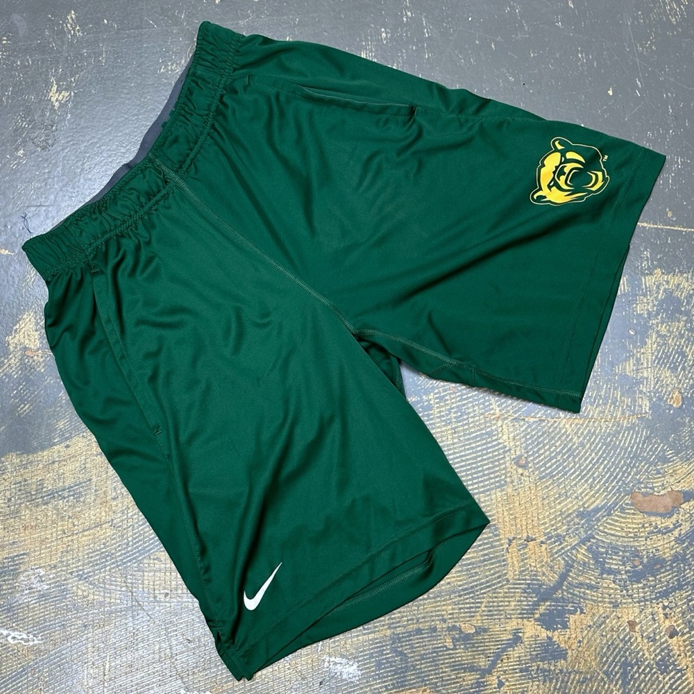 Nike Baylor Bears Basketball Fly Shorts M72559 Small University NCAA Green